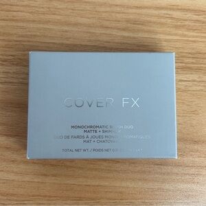 Cover FX Monochromatic Blush DUO Matte + Shimmer Warm Honey (Browns) NEW Makeup